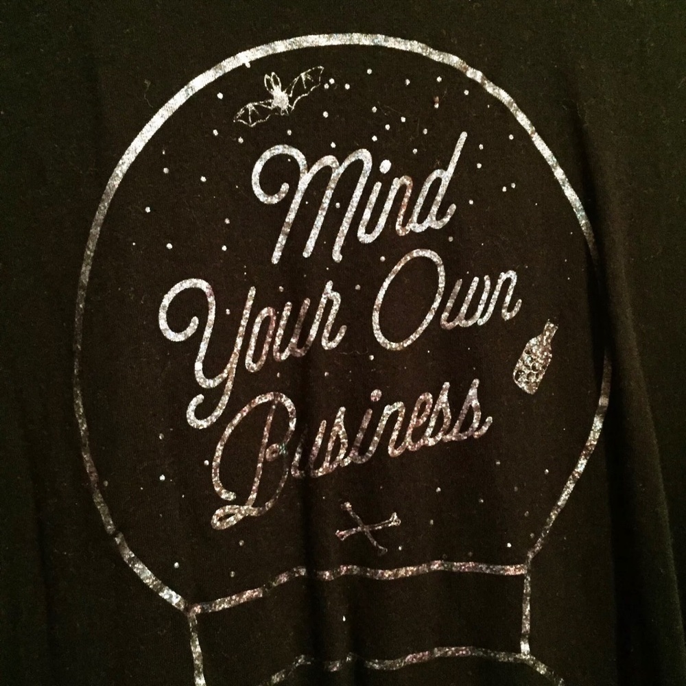 SOLD Black Matter Mind Your Own Business Shirt - Picture 3 of 4